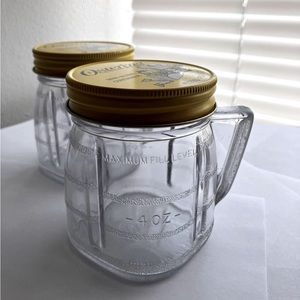 Vintage Osterizer Plastic Mini Blend Containers Set of 2 for zoster Blender